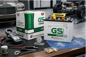 Aki Mobil GS Astra Hybrid teknologi terkini – Handayani Aki Solo